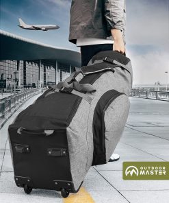 OutdoorMaster Padded Golf Club Travel Bag with Wheels.
