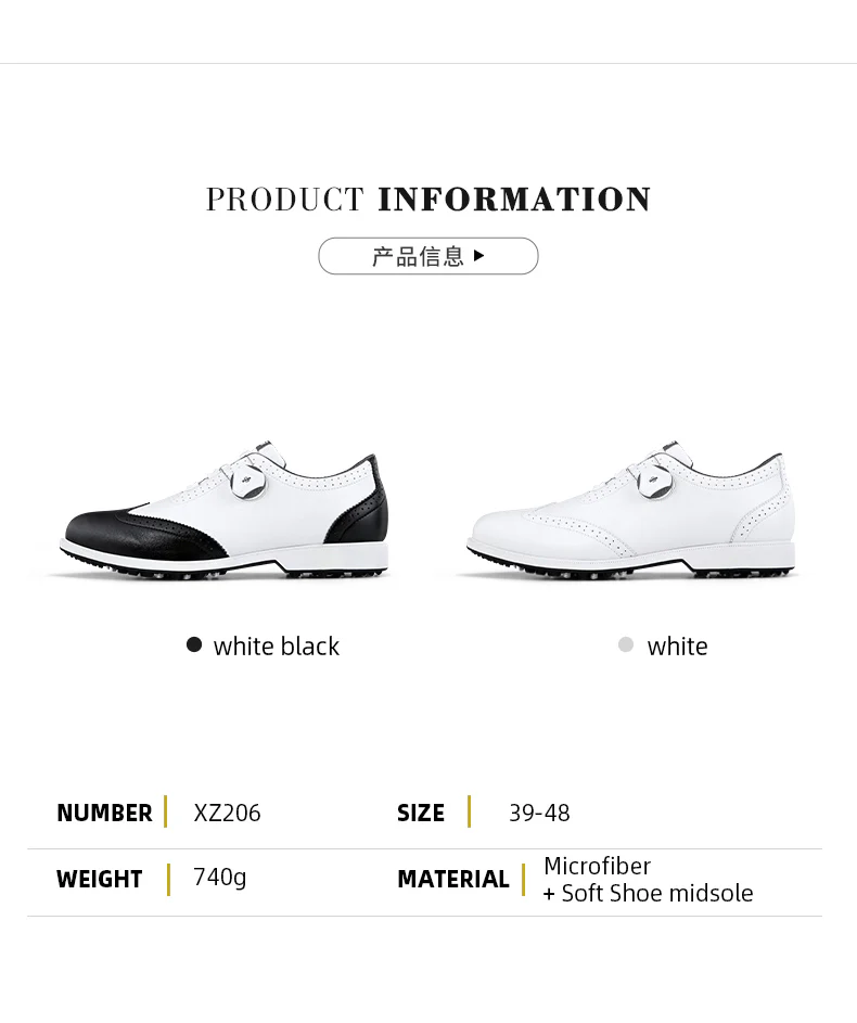 PGM XZ206 custom golf shoe men waterproof spike less golf shoes - Image 7