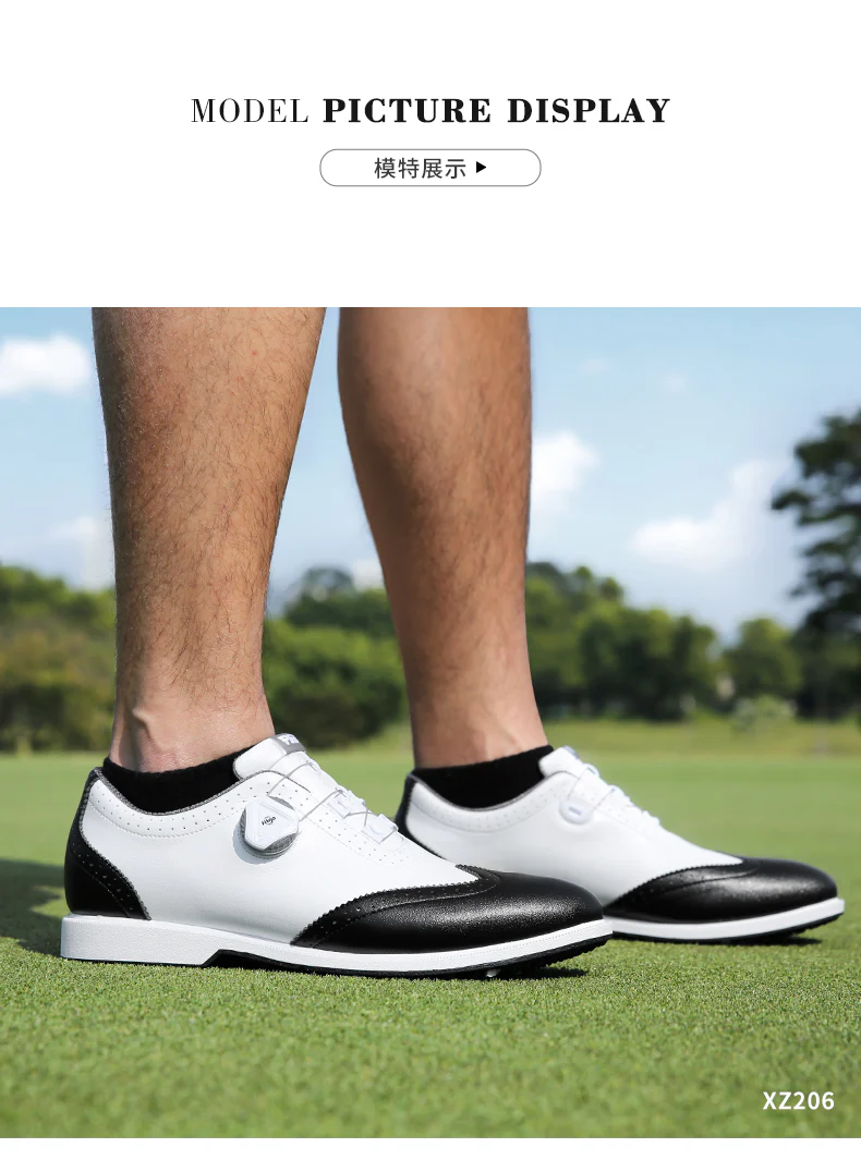 PGM XZ206 custom golf shoe men waterproof spike less golf shoes - Image 8