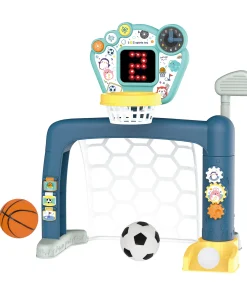 Sports World 3-in-1 Adjustable Indoor basketball, Soccer Goal, and Golf Set